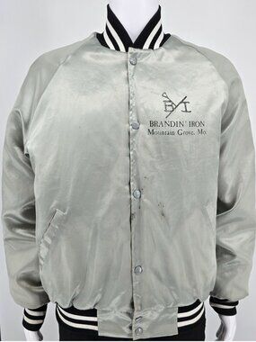 Vintage 1980s WestArk Brandin' Iron Dinner House & Lounge Bomber Jacket (L)